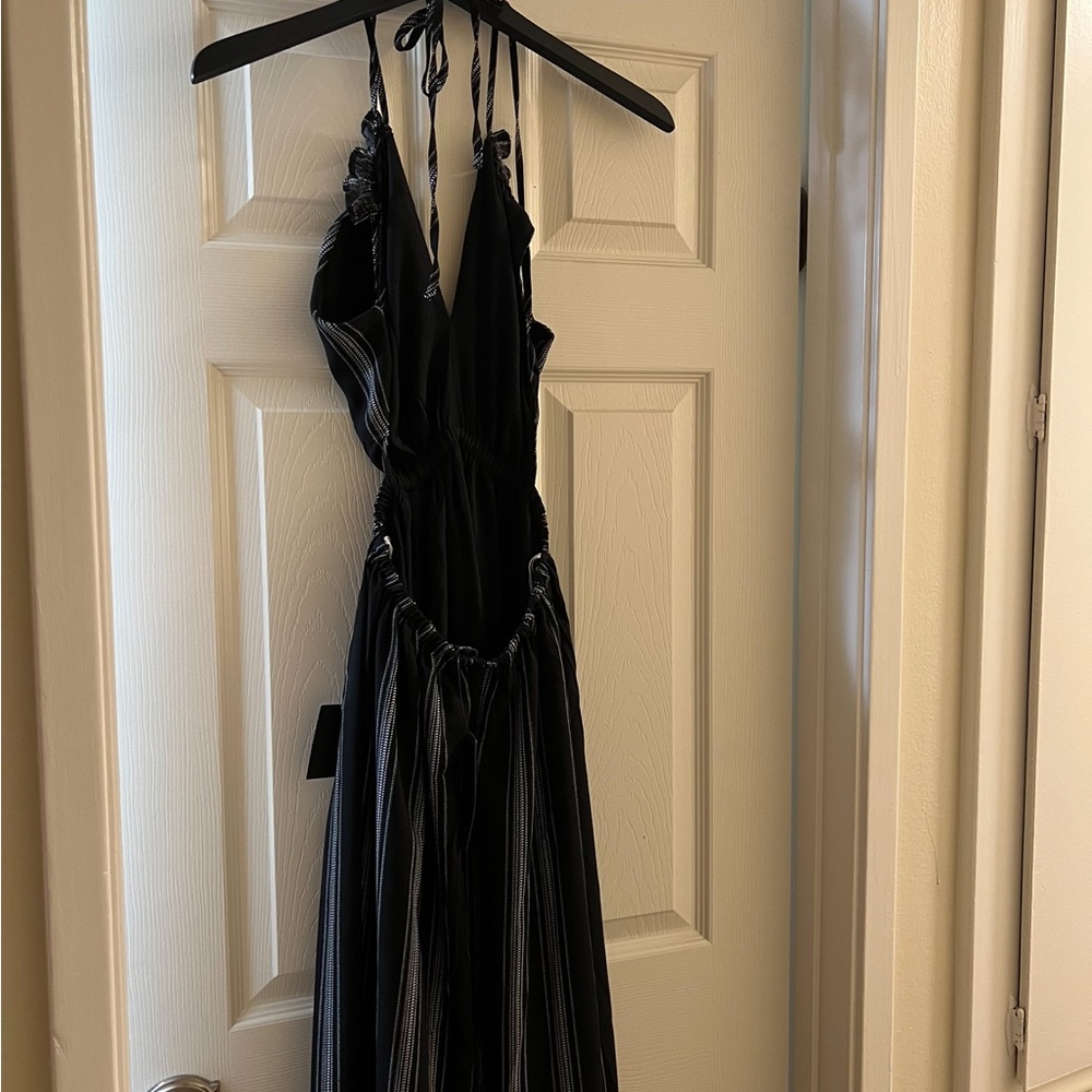 NWT Lulu Striped Halter Dress - Picture 5 of 8